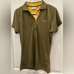 Sorentino Italy Women's Polo Shirt Short Sleeve Olive Green Size XL NWT